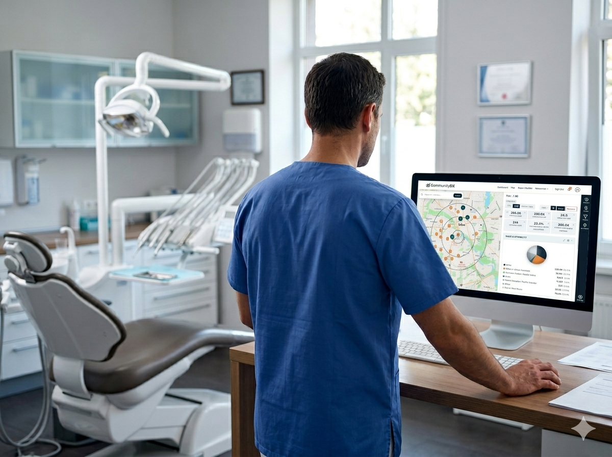 Doctor reviewing on-demand healthcare site study insights